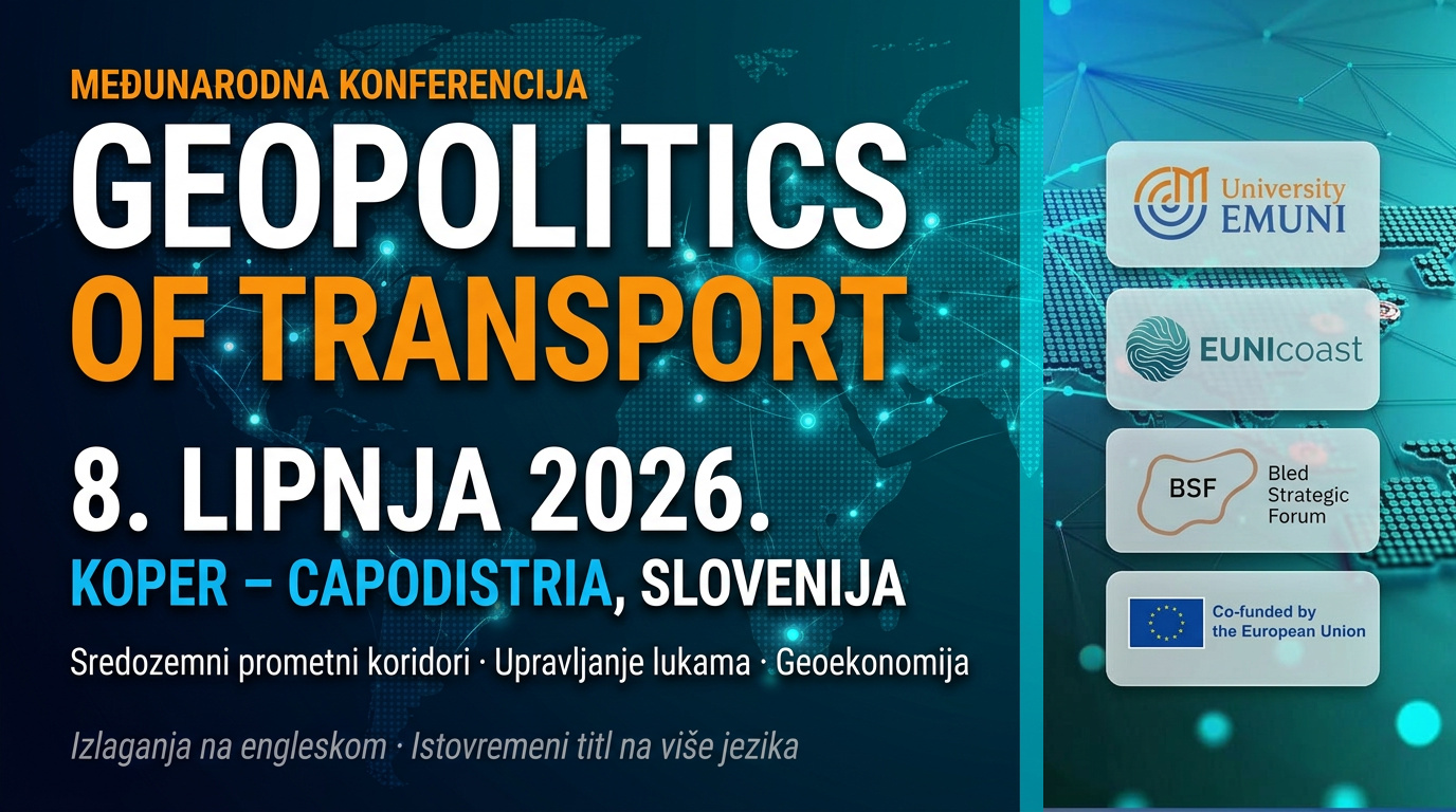 Geopolitika prometa – Međunarodna konferencija, 8. lipnja 2026., Koper