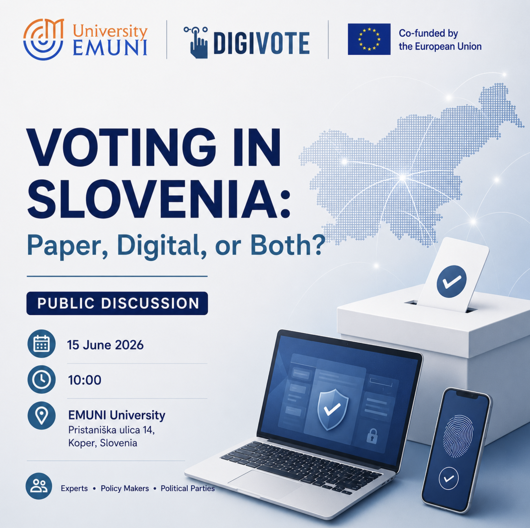Voting in Slovenia: paper, digital or both? Digivote local conference